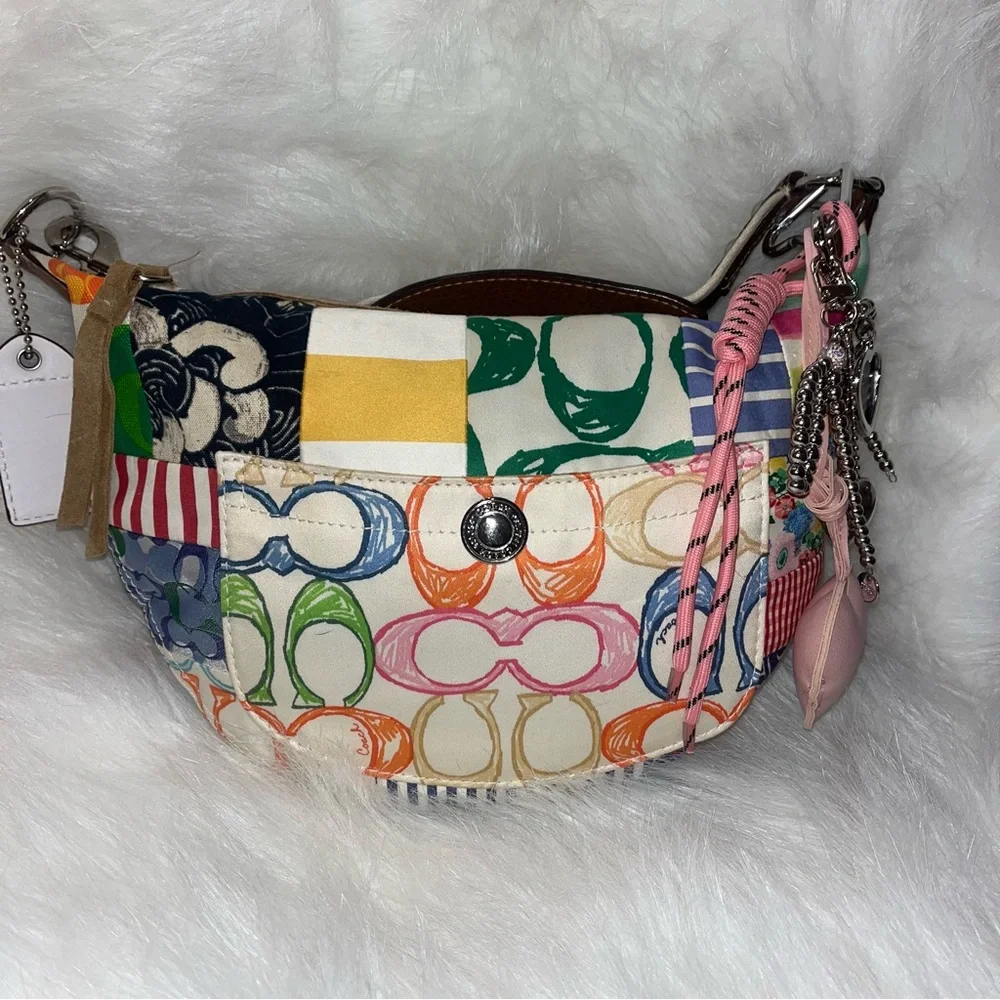Small Coach Colorful Patchwork Women's Bag - Picture 1 of 11